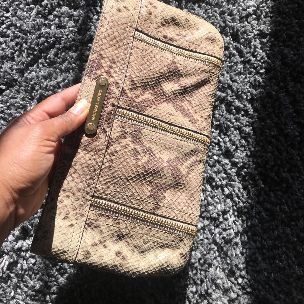 Michael Kors Snakeskin Clutch